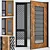 Sleek Aluminium Door 195 3D model small image 1