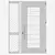 Sleek Aluminium Door 195 3D model small image 5