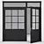 Sleek Aluminium Door Model 197 3D model small image 1