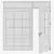 Sleek Aluminium Door Model 197 3D model small image 5