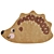 IKEA Brummig Hedgehog Shaped Rug 3D model small image 2