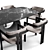 Modern Dining Set Scene 3D model small image 5