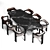 Modern Dining Set Scene 3D model small image 6