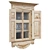 Rustic Wooden Window with Shutters 3D model small image 2