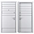 Stella Metal Entry Door Set 3D model small image 4