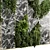 Marble & Metal Indoor Plant Wall 3D model small image 4