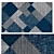 Geometric Patchwork Wallpaper R6311 3D model small image 1