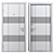 California Metal Door Set, QDoors 3D model small image 4