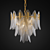 Elegant Vane Chandelier, 6-Lamp Design 3D model small image 1