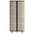 Modern Rattan Wardrobe: Sleek Design 3D model small image 2