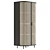 Modern Rattan Wardrobe: Sleek Design 3D model small image 4