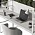 Workspace Essentials Set - Ergonomic Furniture 3D model small image 3