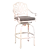 Classic Bar Stool with Cushion 3D model small image 2