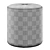 Cilo Ivory Boucle Ottoman 3D model small image 3