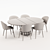 Sleek Dining Set: Elegantly Styled 3D model small image 3