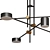 Modern Ceiling Light Fixture, Black 3D model small image 6