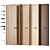 Luxury Veneer Door Set with Hardware 3D model small image 5