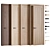 Luxury Veneer Door Set with Hardware 3D model small image 11