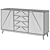 Irving 3 Dresser with Doors 3D model small image 3