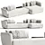 MDF Italia COSY Fabric Sofa 3D model small image 1