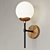 Elegant Bronze Wall Sconce 3D model small image 2