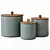 Elegant Pacifica Stoneware Canister 3D model small image 5