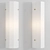 Ribbed Glass Wall Sconce 3D model small image 1