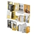 Modern Book Collection Set - Yellow 3D model small image 2