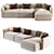  Elegant BOTERO Sofa with Chaise 3D model small image 2