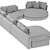 Modular Sofa System Cantori Oasi 3D model small image 6