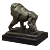 Bronze Gorilla Sculpture 3D model small image 2