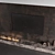 Modern TV Fireplace Wall Set 3D model small image 2