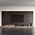 Modern TV Fireplace Wall Set 3D model small image 8