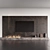 Modern TV Fireplace Wall Set 3D model small image 10