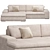 Modern Lounge Sofa Woodward 3D model small image 1