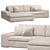 Modern Lounge Sofa Woodward 3D model small image 2