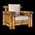 Samaya Joenfa Bamboo Living Room Chair 3D model small image 6