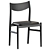 Contemporary Kamuy Side Chair Set 3D model small image 6