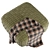 Vincent Van Duysen Woven Texture Pouf 3D model small image 2