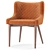 Cady Velvet Dining Chair Olive 3D model small image 5