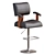 Adjustable Thames Bar Stool 3D model small image 1