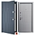 QDoors Metal Entry Door, Size 900x2050mm 3D model small image 1