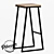 Valcar Loft Stool: Customizable, Industrial 3D model small image 1