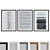  Modern Abstract Picture Frame Set 3D model small image 1