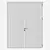 Modern Aluminium Door 226 3D model small image 5