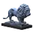 Regal Lion Statues 3D model small image 2