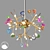 Onyx Tree Pendant Light Fixture 3D model small image 1