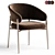 Contemporary Upholstered Armchair: LINDA 3D model small image 1