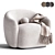 Modern Fogia Barba Armchair Design 3D model small image 1