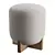 Eldon Walnut Boucle Stool - Stylish Seating Option 3D model small image 4